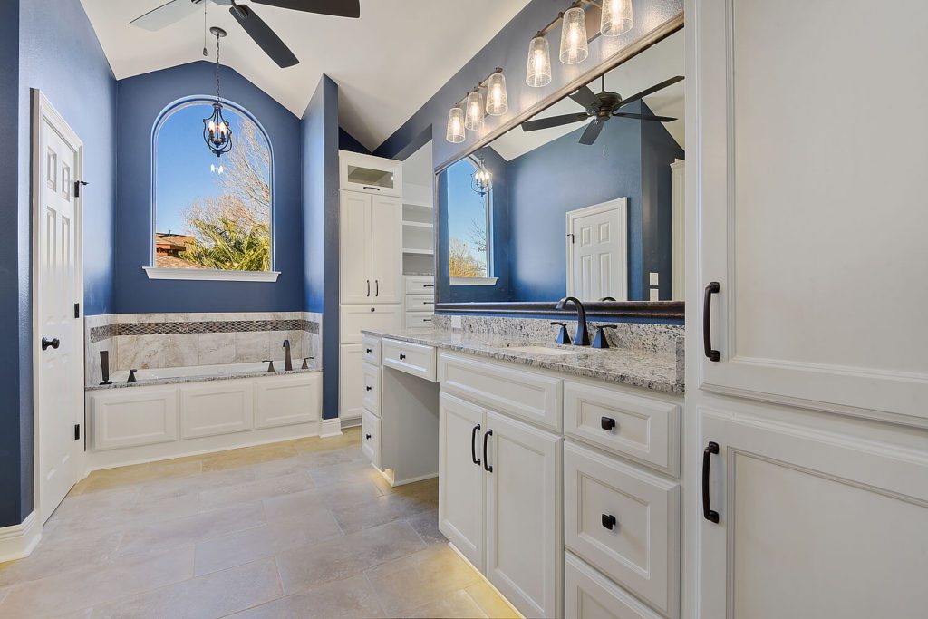 Vanity Side of Remodeled Master Bathroom in Baton Rouge