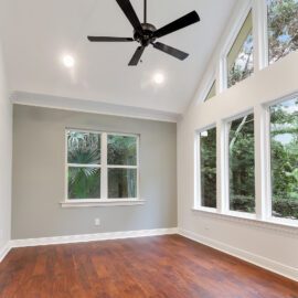 Baton Rouge Home Addition for Office with Vaulted Ceiling